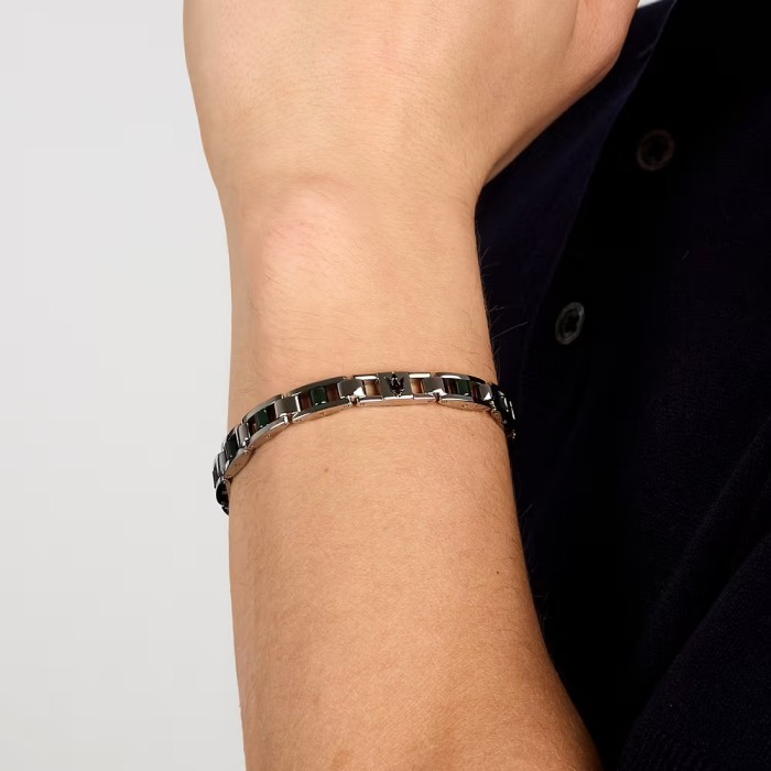 Pulsera Maserati Ceramic Acero y Cerámico Negro...