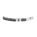 Pulsera Maserati Ceramic Acero y Cerámico Negro Hombre JM226ATZ86