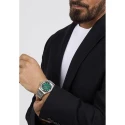 Reloj Maserati Velocitá Slim Plateado y Verde Analógico Hombre R8853153003