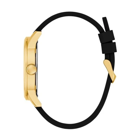 Reloj Guess Badge Negro y Dorado Analógico Hombre GW0781G4
