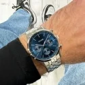 Reloj Cluse Anthéor Plateado y Azul Multifunción Hombre CW21003