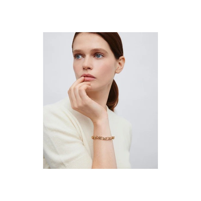 Pulsera Vidal&Vidal Nexus Eslabones Baño Oro...