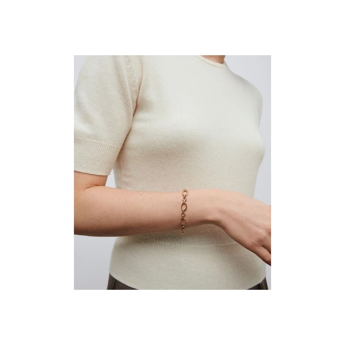 Pulsera Vidal&Vidal Pav Eslabones Baño Oro...