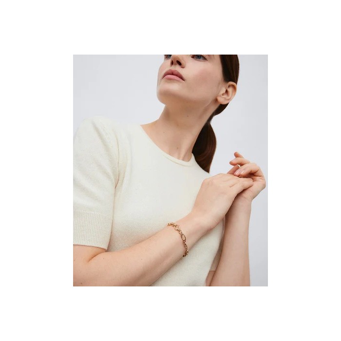 Pulsera Vidal&Vidal Pav Eslabones Baño Oro...