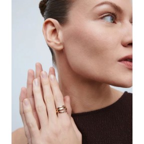 Anillo Vidal&Vidal Brisa Tiras Baño Oro X482341214 2