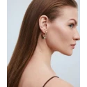 Pendientes Vidal&Vidal Horizonte Semiluna Baño Oro X48448