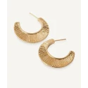 Pendientes Vidal&Vidal Horizonte Semiluna Baño Oro X48448