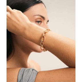 Pulsera Vidal&Vidal Bold Eslabones Baño Oro X9656317B 2