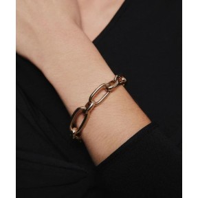 Pulsera Vidal&Vidal Hexette Eslabones Baño Oro X9789617B 2