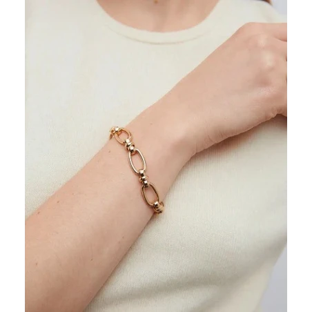 Pulsera Vidal&Vidal Anura Eslabones Baño Oro X9822017