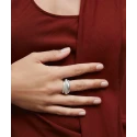 Anillo Vidal&Vidal Luire Tiras Baño Plata y Circonitas X281321214