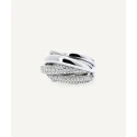Anillo Vidal&Vidal Luire Tiras Baño Plata y Circonitas X281321214