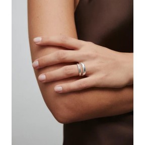 Anillo Vidal&Vidal Allure Duo Baño Plata X281591618 2