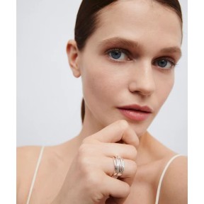 Anillo Vidal&Vidal Siara Tiras Baño Plata X282951618 2