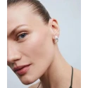 Pendientes Vidal&Vidal Horizonte Semiluna Baño Plata X28310