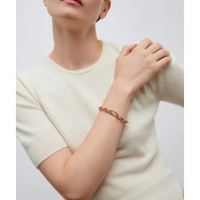 Pulsera Vidal&Vidal Unise Eslabones Baño Oro X9822117 2