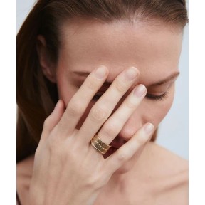 Anillo Vidal& Vidal Horizonte Dual Baño Oro X484531214 2