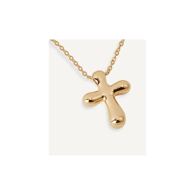 Collar Vidal&Vidal Cruz Drop Baño Oro X4824440