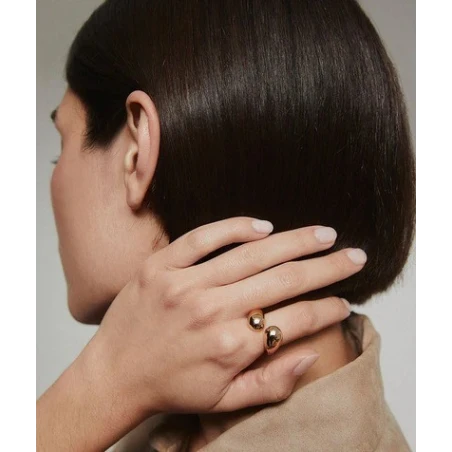 Anillo Vidal&Vidal Big Drop Baño Oro X479041214
