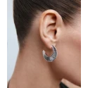 Pendientes Vidal&Vidal Horizonte Semiluna Baño Plata X28439