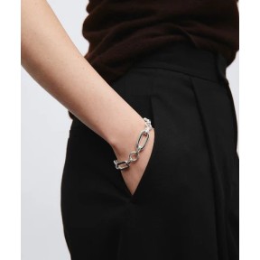 Pulsera Vidal&Vidal Bival Eslabones Baño Plata X2825117 2