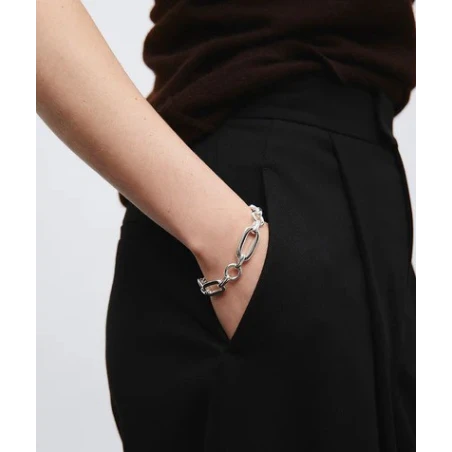 Pulsera Vidal&Vidal Bival Eslabones Baño Plata X2825117