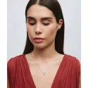 Collar Vidal&Vidal Cruz Drop Baño Plata X2824040