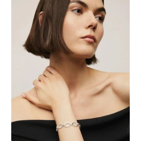 Pulsera Vidal&Vidal Dori Eslabones Baño Plata X2765117A