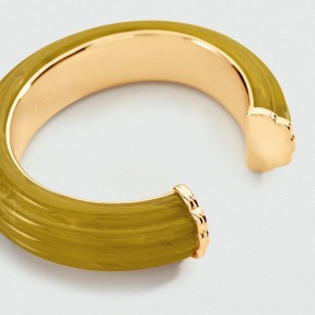 Pulsera Rígida Agatha Paris Madeleine Baño Oro y Resina... 2