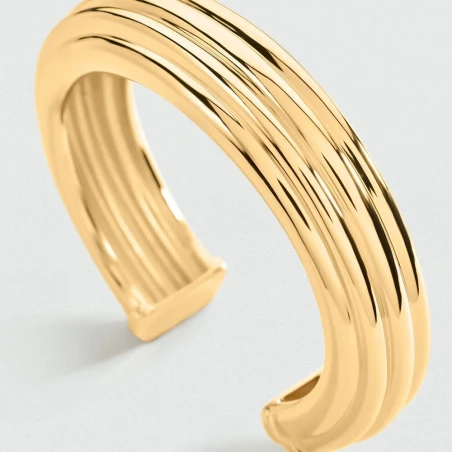 Pulsera Rígida Agatha Paris Madeleine Baño Oro 02480374-157-TU