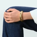 Pulsera Rígida Agatha Paris Madeleine Baño Oro 02480374-157-TU