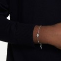Pulsera Swarovski Una Angelic Baño Rodio y Cristales Blancos 5733196
