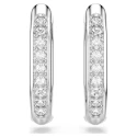 Pendientes Swarovski Dextera Octógono Baño Rodio y Cristales Blancos 5724585