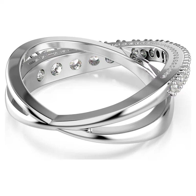 Anillo Swarovski Hiperbola Baño rodio y Cristales Blancos 5714952