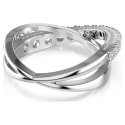 Anillo Swarovski Hiperbola Baño rodio y Cristales Blancos 5714952