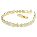 Pulsera Swarovski Una Angelic Baño Oro y Cristales Blancos 5749386