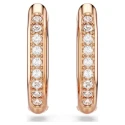 Pendientes Swarovski Dextera Octógono Baño Rosado y Cristales Blancos 5743798