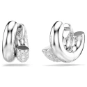 Pendientes Swarovski Dextera Aro Baño Rodio y Cristales Blancos 5738197