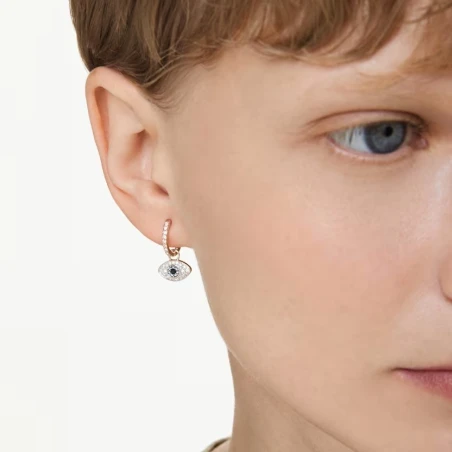 Pendientes Swarovski Symbolica Ojo Turco Baño Rosado y Cristales Multicolor 5736982
