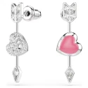 Pendientes Swarovski Idyllia Flecha y Corazón Baño Rodio y Cristales Blancos 5749602