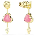 Pendientes Swarovski Idyllia Flecha y Corazón Baño Oro y Cristales Blancos 5737295