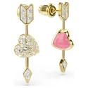 Pendientes Swarovski Idyllia Flecha y Corazón Baño Oro y Cristales Blancos 5737295