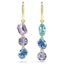 Pendientes Swarovski Gema Baño Oro y Cristales Multicolor 5747917