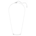 Gargantilla Swarovski Idyllia Flecha Baño Rodio y Cristales Blancos 5737293