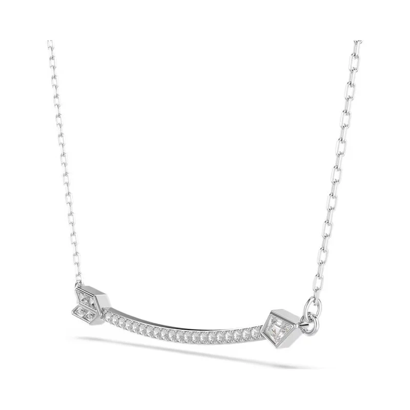 Gargantilla Swarovski Idyllia Flecha Baño Rodio y Cristales Blancos 5737293