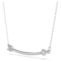 Gargantilla Swarovski Idyllia Flecha Baño Rodio y Cristales Blancos 5737293