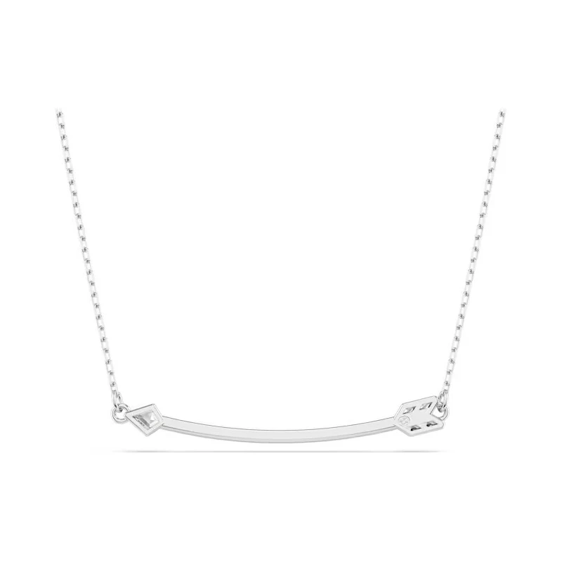 Gargantilla Swarovski Idyllia Flecha Baño Rodio y Cristales Blancos 5737293