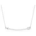 Gargantilla Swarovski Idyllia Flecha Baño Rodio y Cristales Blancos 5737293