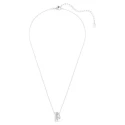 Gargantilla Swarovski Hipérbola Baño Rodio y Cristales Blancos 5737064