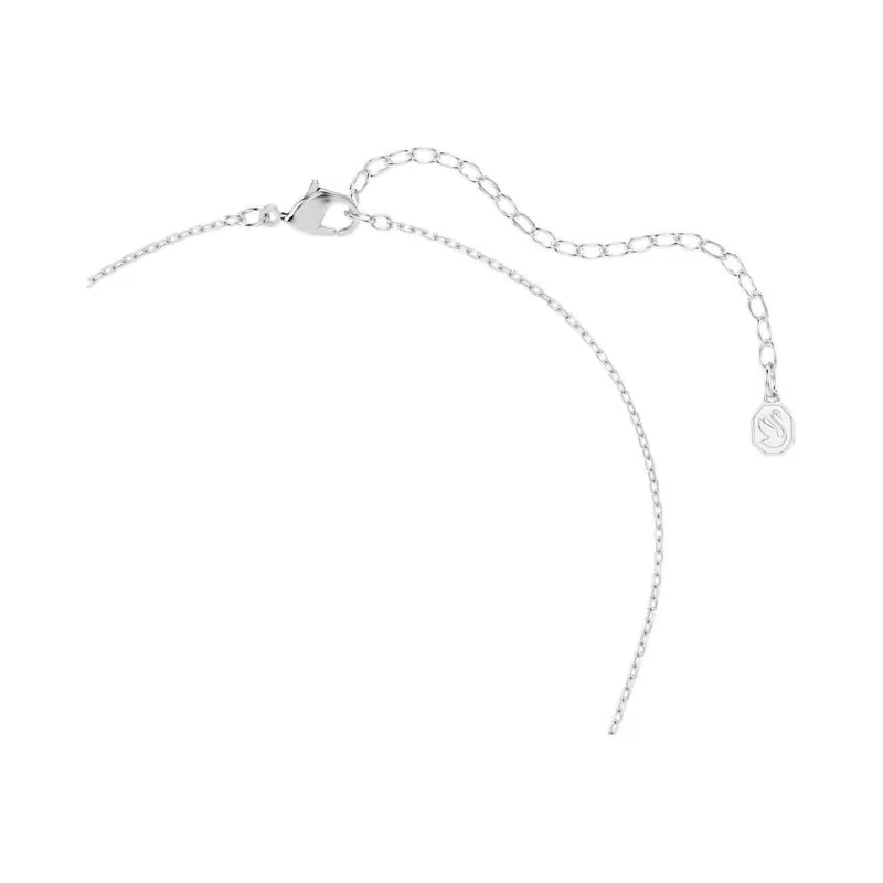 Gargantilla Swarovski Hipérbola Baño Rodio y Cristales Blancos 5737064